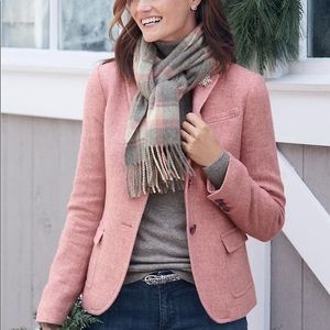 Rose/Pink Herringbone Blazer